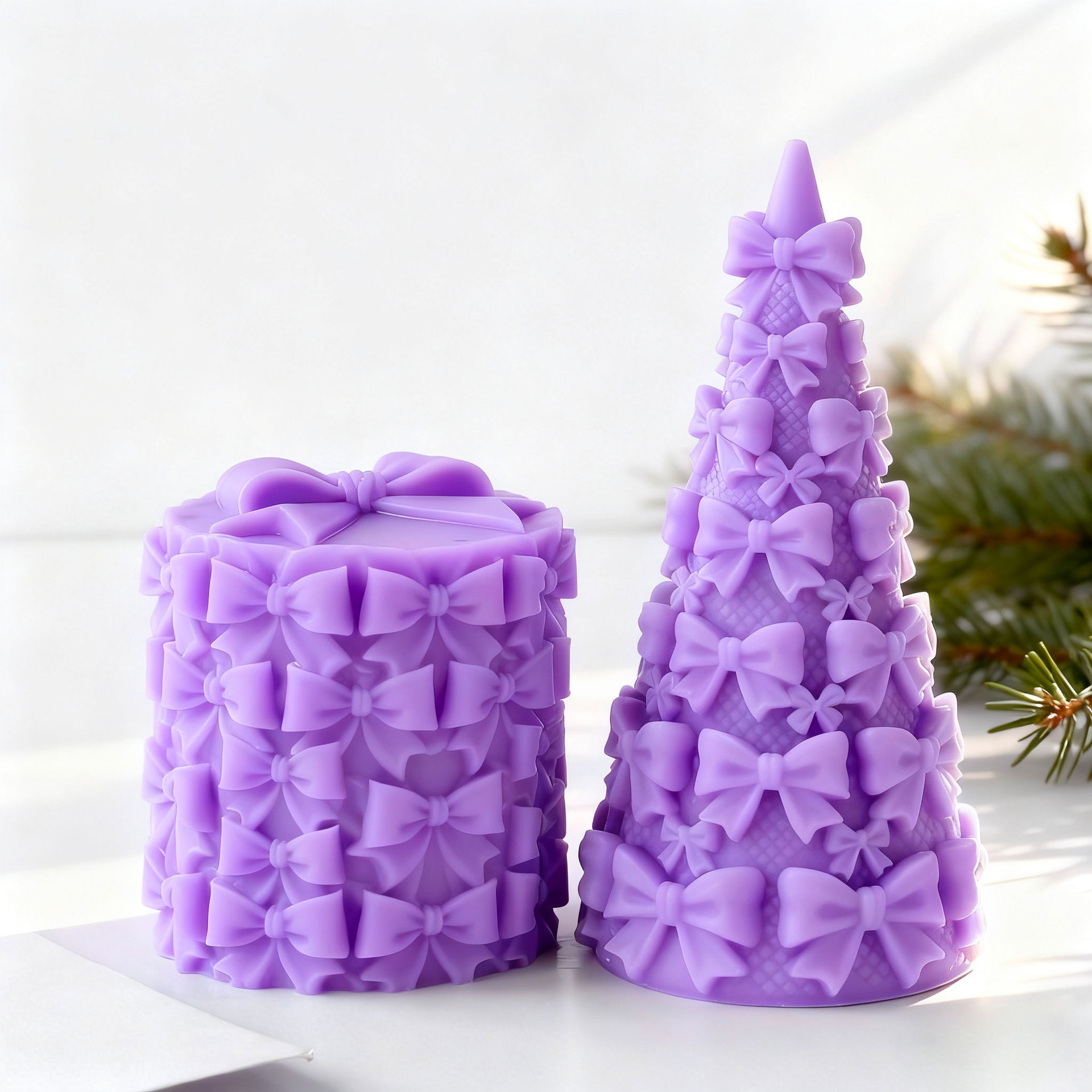Candle Making Activity - Cetakan Silikon Kotak Hadiah Pohon Natal