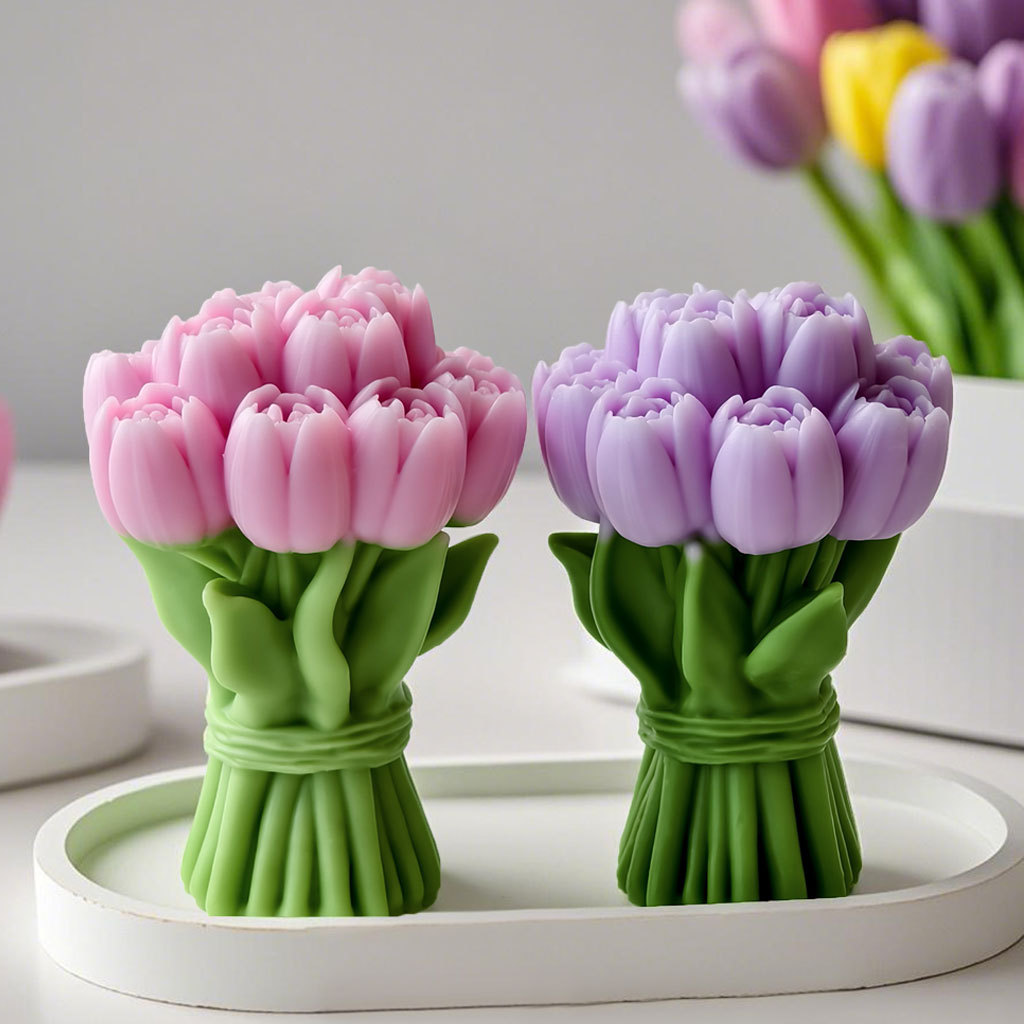 Candle Making Activity - Hadiah Hari Valentine Buket Tulip Cetakan