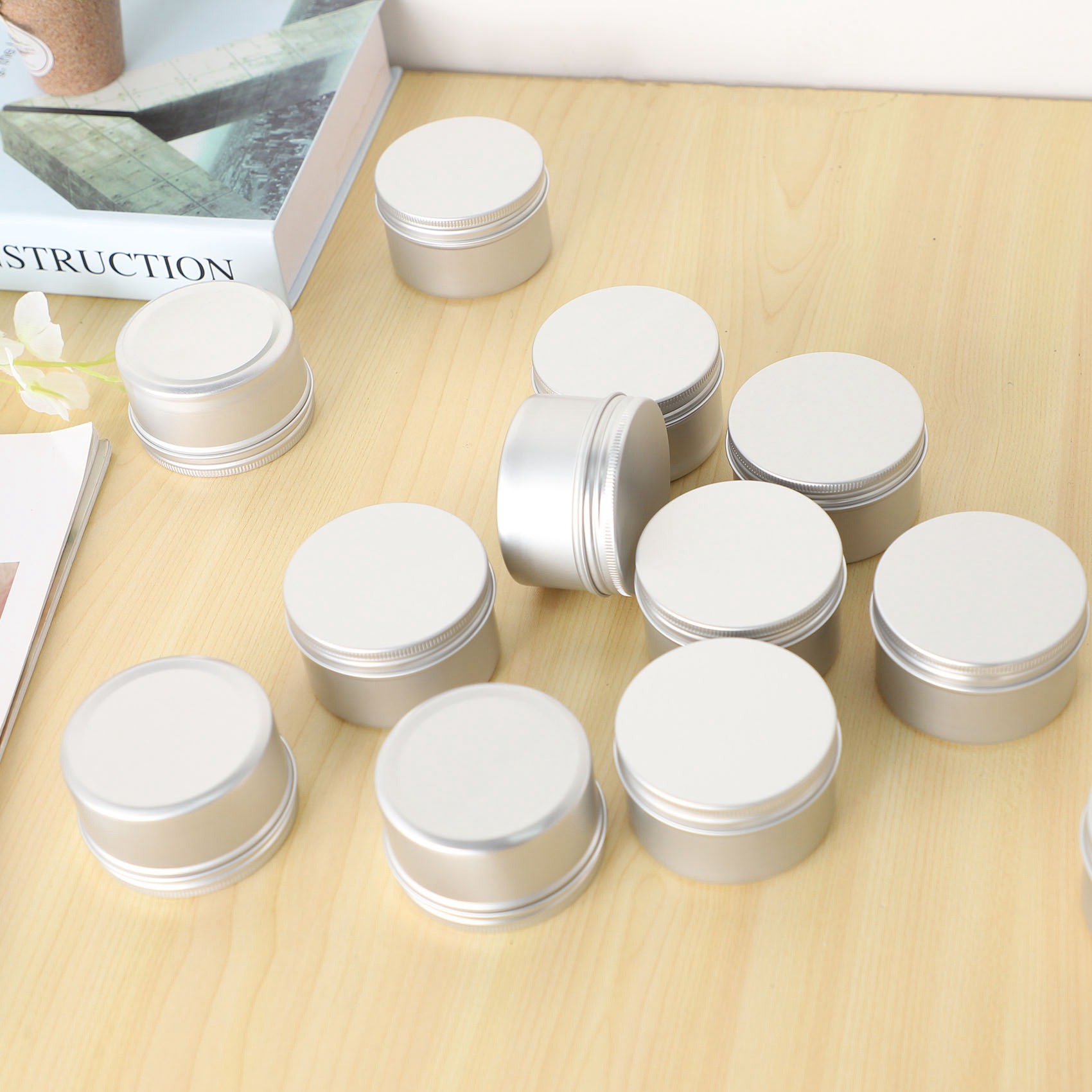 Candle Making Quantities - Kuantitas Stok 12Pcs Kaleng Lilin Logam