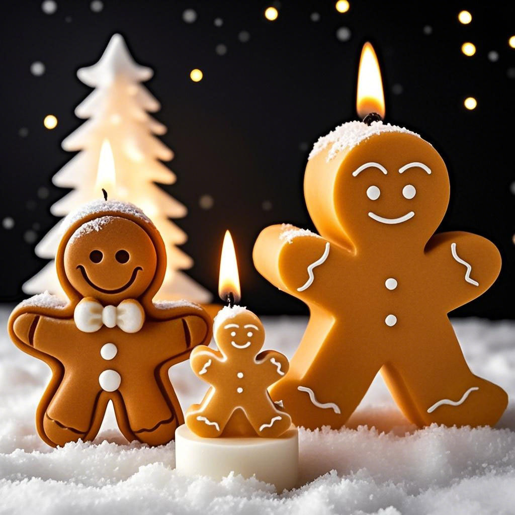 Candle Making Activity - DIY Kartun Gingerbread Man Cetakan Lilin