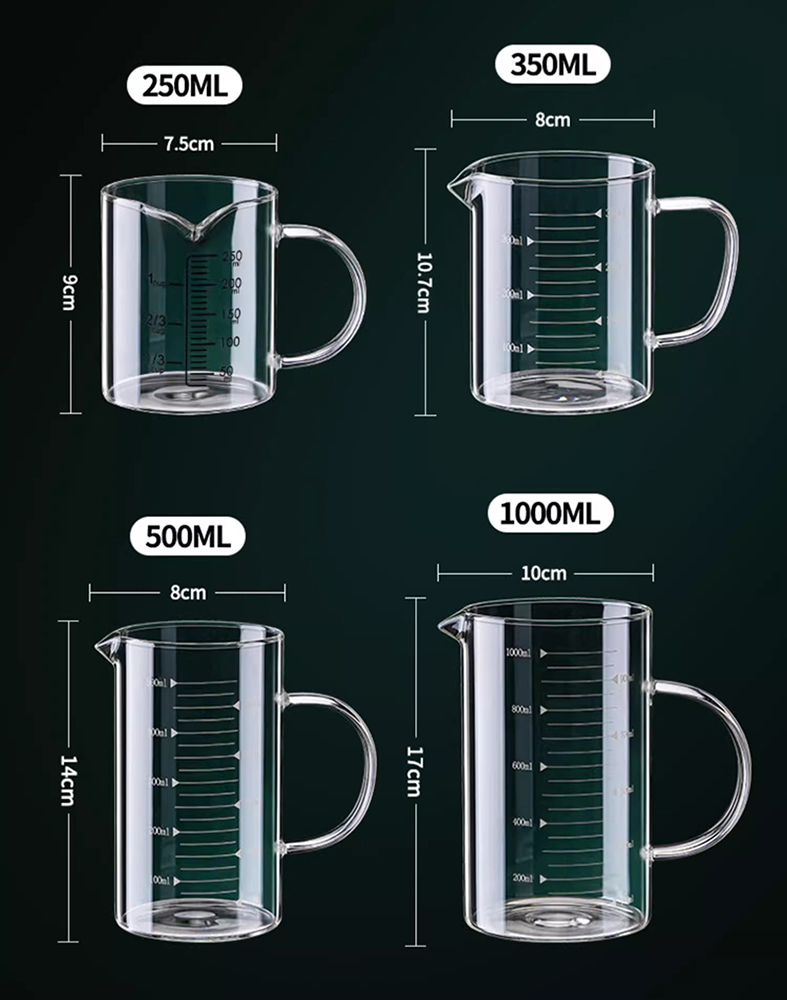 YWDL 1/2 Buah Gelas Ukur Kaca  - Candle Making Jug ulasan dan harga