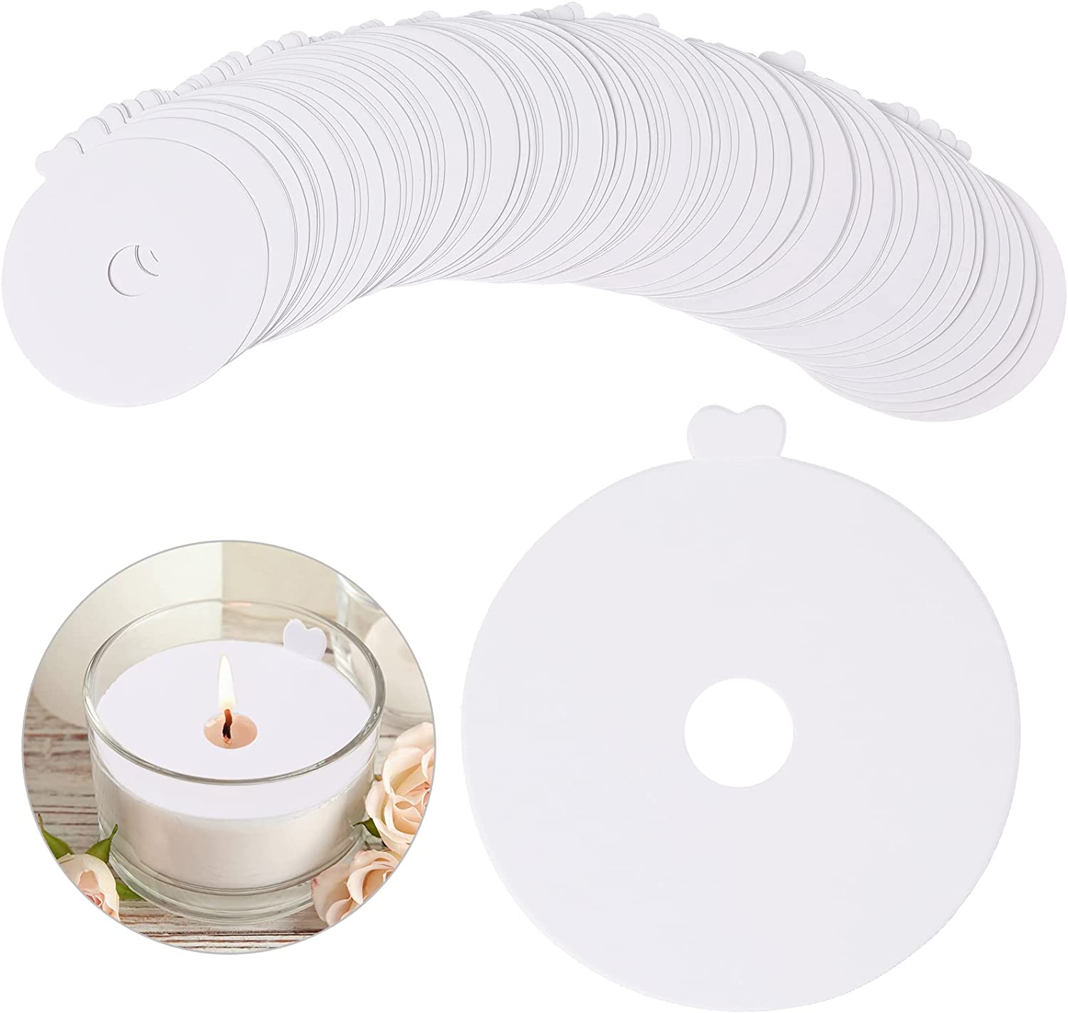 100 Buah Pelindung Debu Lilin  - Candle Warning Label ulasan dan harga