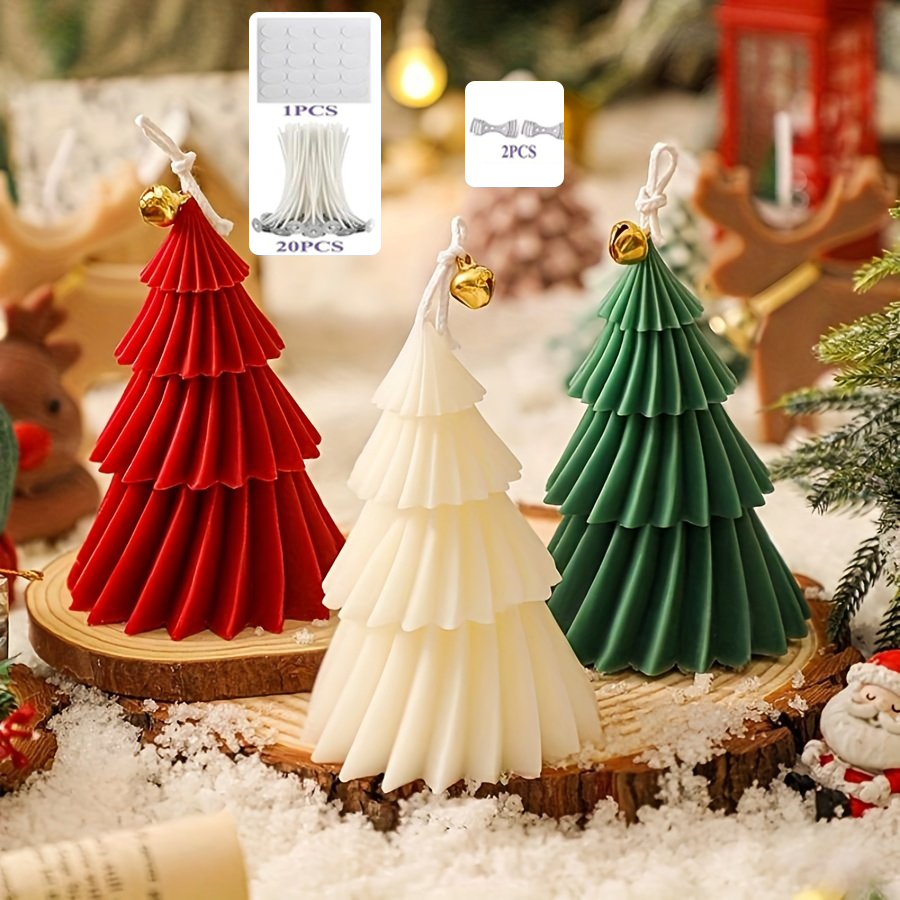 Cetakan Lilin Silikon Pohon Na - Candle Making Kit Xmas ulasan dan harga