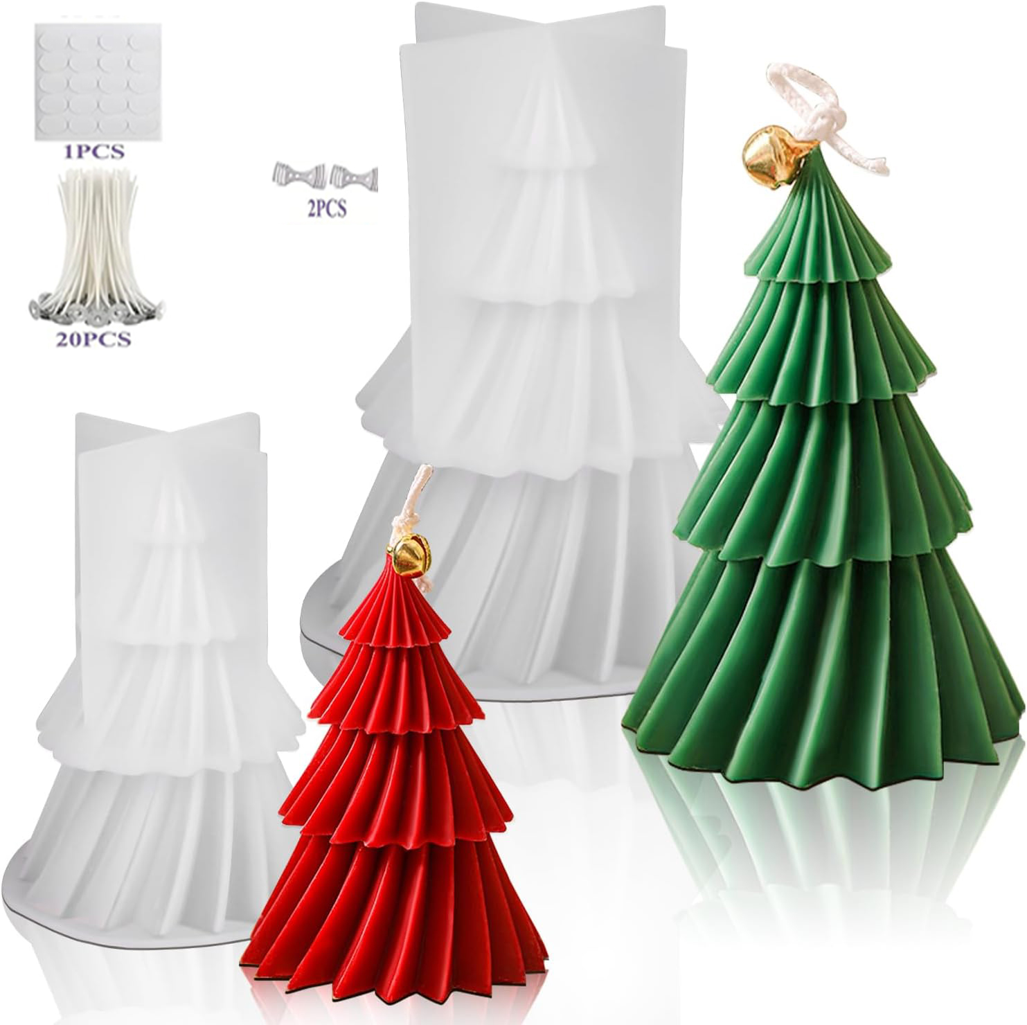 Cetakan Lilin Silikon Pohon Na - Candle Making Kit Xmas ulasan dan harga