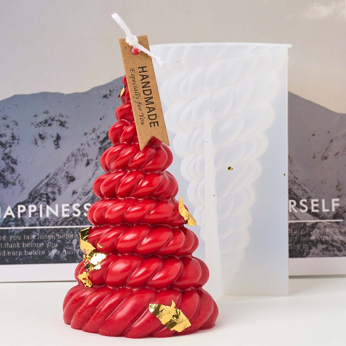 Cetakan lilin silikon pohon Na - Candle Making Kit Xmas ulasan dan harga