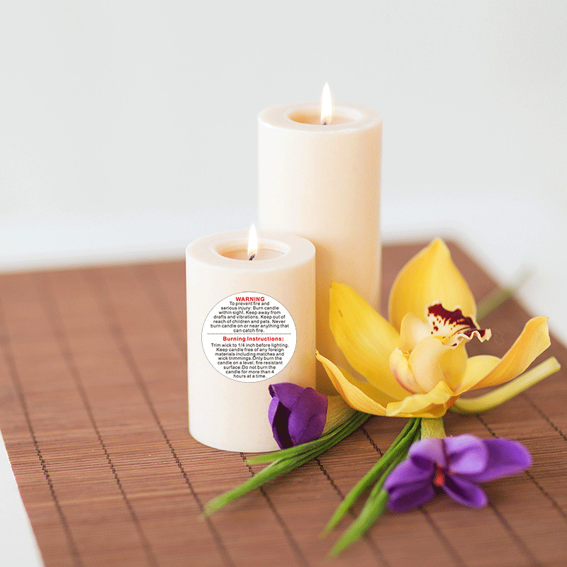 100-500 Buah 1 Inci Stiker Per - Candle Warning Label ulasan dan harga