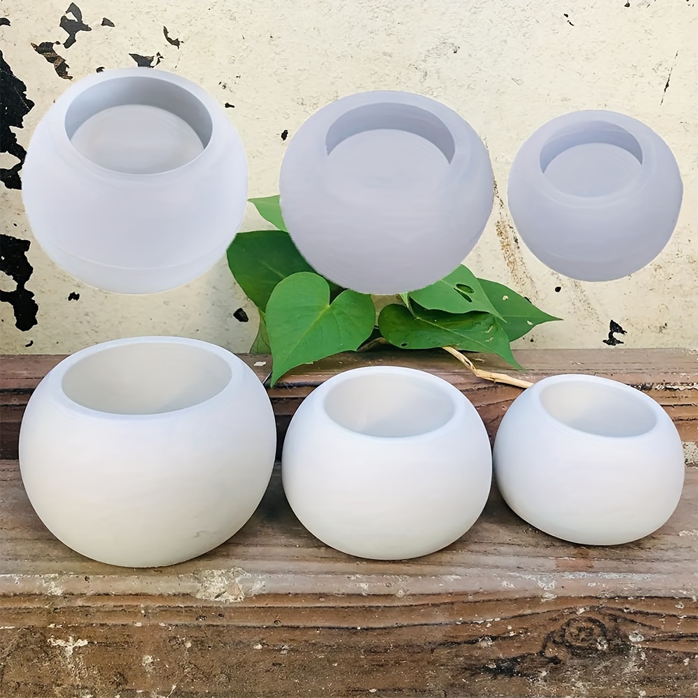 3pcs-Cetakan Pot Bunga Bulat S - Candle Making Jug ulasan dan harga