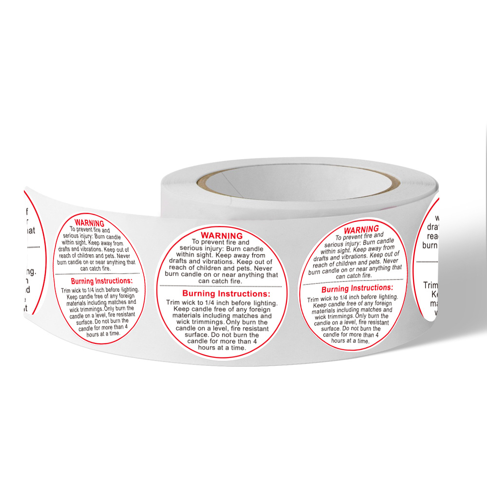 Stiker Label peringatan lilin  - Candle Warning Label ulasan dan harga