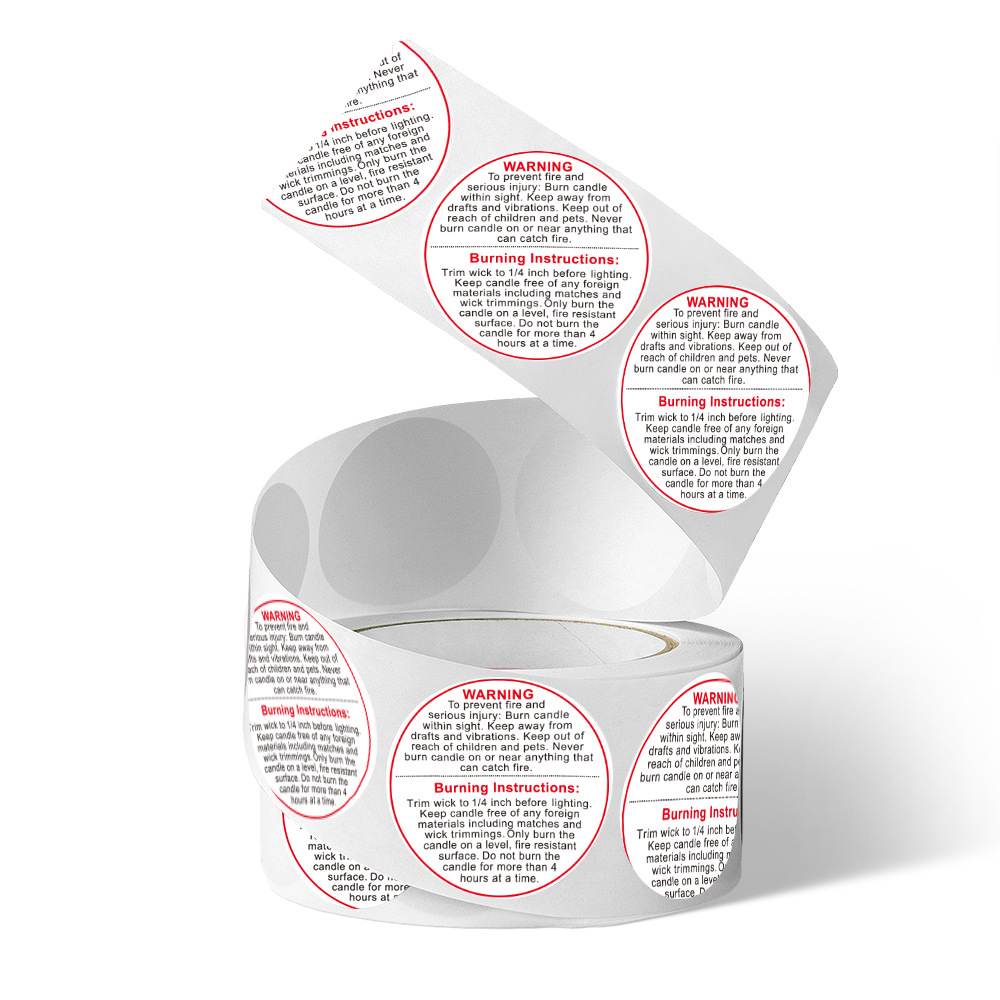 Stiker Label peringatan lilin  - Candle Warning Label ulasan dan harga