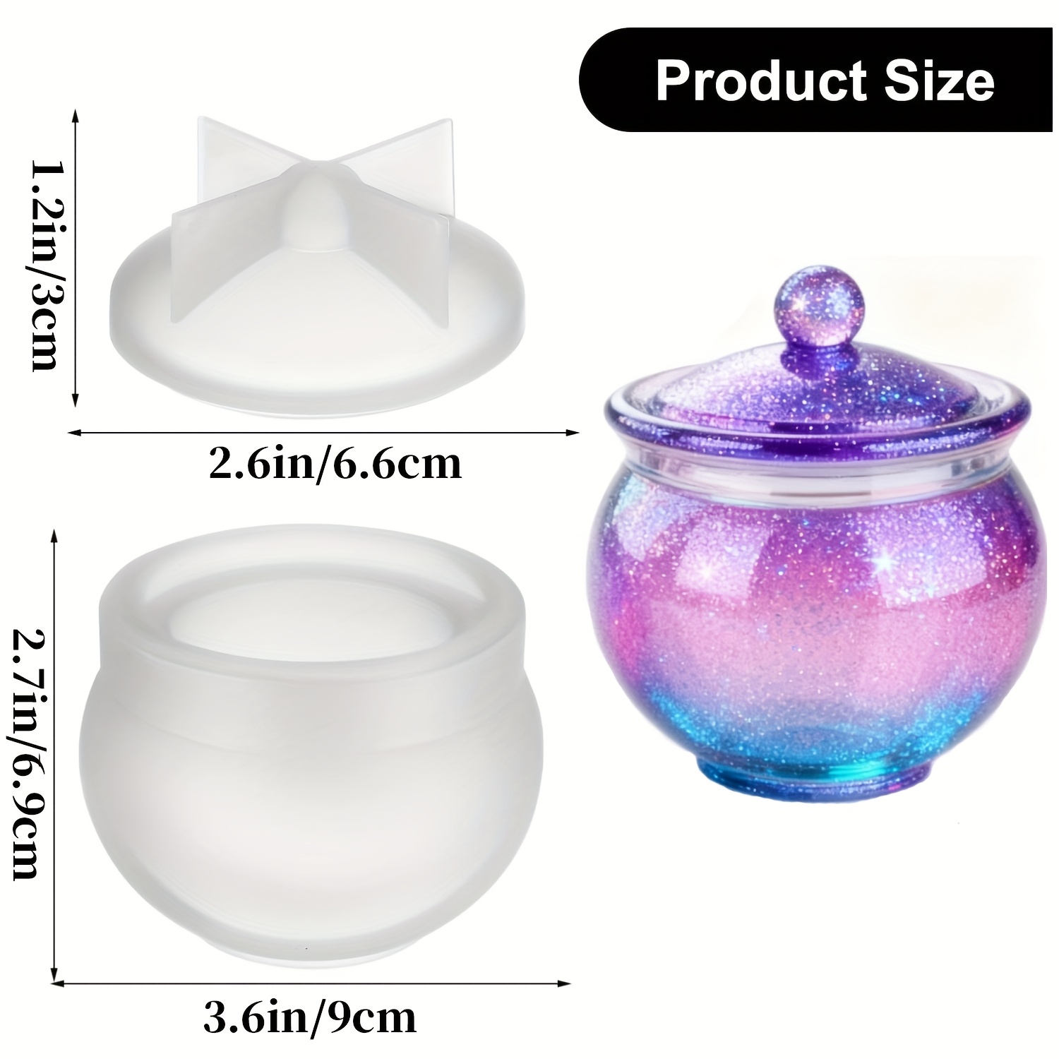 1 set cetakan resin bulat deng - Candle Making Jug ulasan dan harga